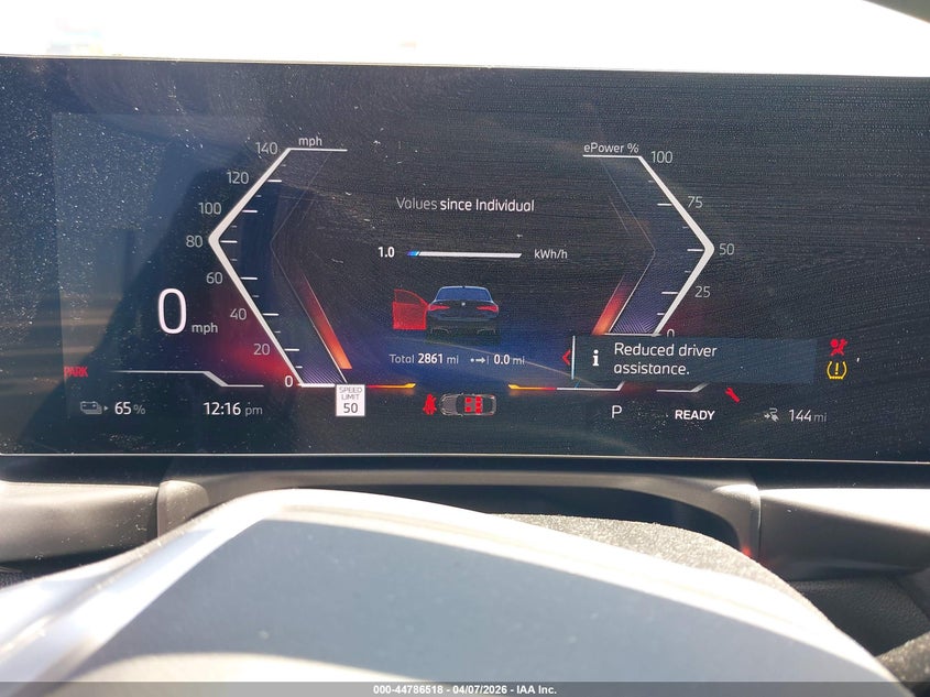 2025 BMW I4 Gran Coupe Edrive40 VIN: WBY23HD03SFV70159 Lot: 44786518