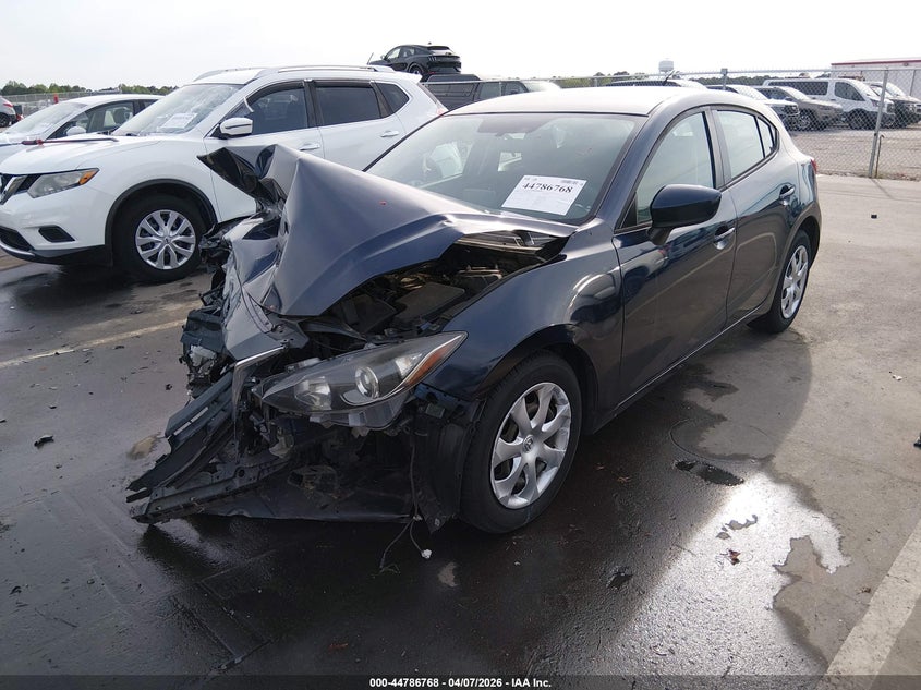 Vin: 3mzbm1k77fm189830, lot: 45284026, mazda mazda3 i sport 20152