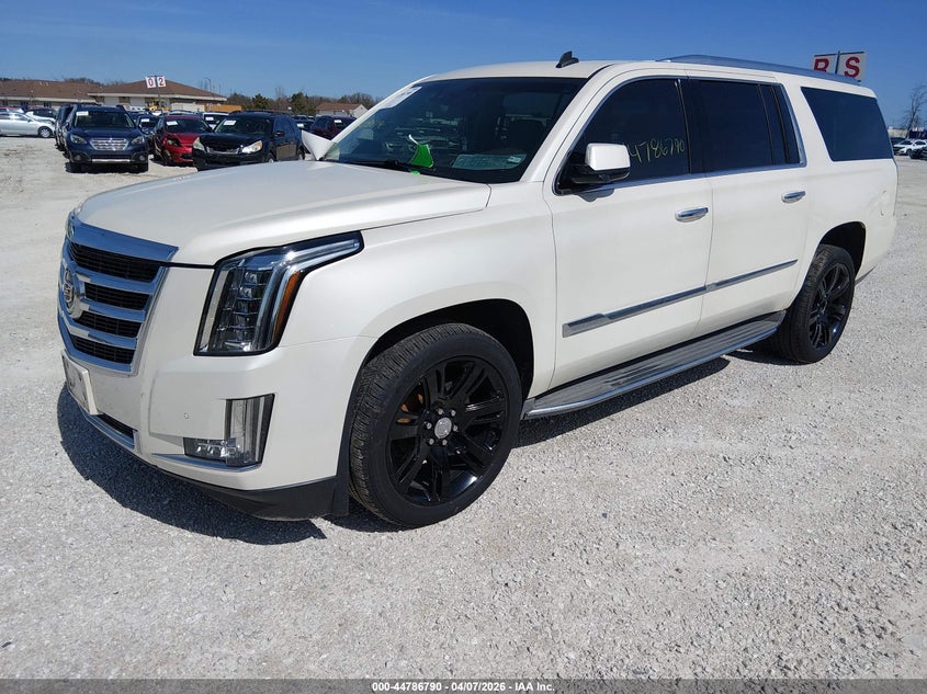 Vin: 1gys4hkj8fr234144, lot: 45284048, cadillac escalade esv luxury 20152