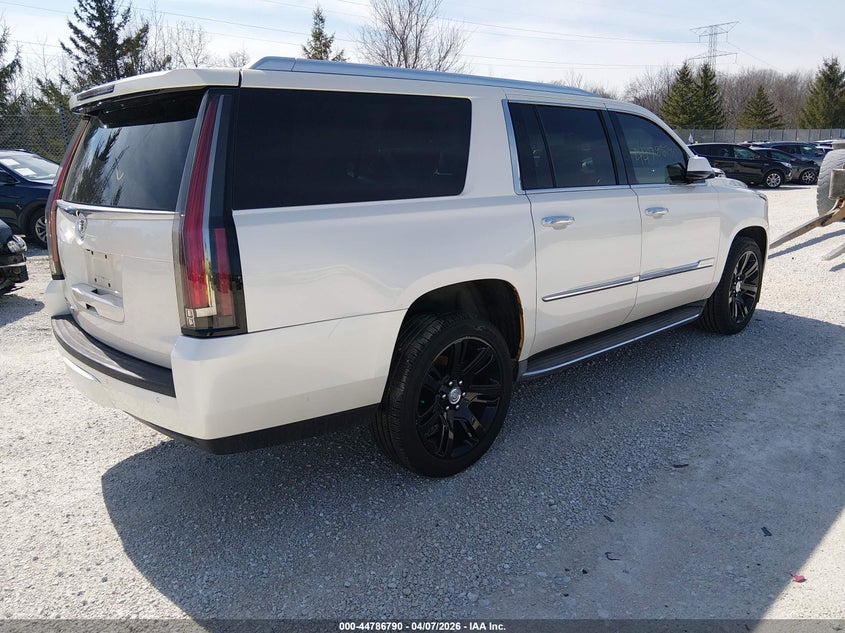 Vin: 1gys4hkj8fr234144, lot: 45284048, cadillac escalade esv luxury 20154