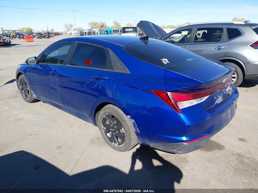 VIN 5NPLM4AG8MH009591 2021 HYUNDAI ELANTRA SEL