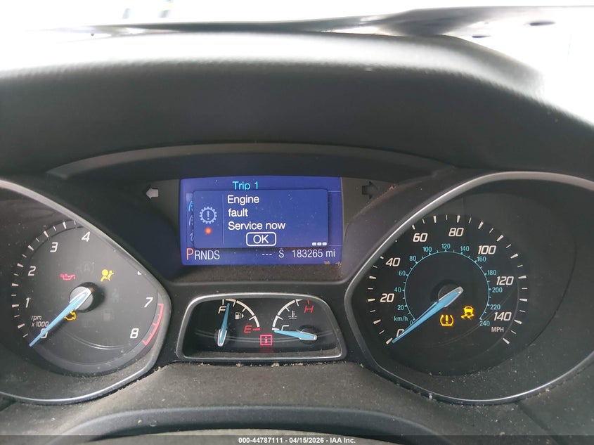 2013 Ford Focus Se VIN: 1FADP3F21DL122027 Lot: 44787111