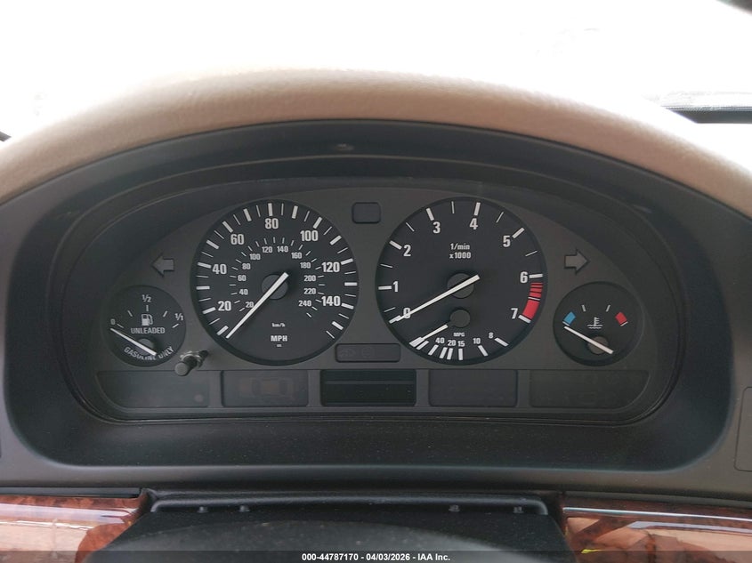 2000 BMW 528I VIN: WBADM5344YBY19785 Lot: 44787170