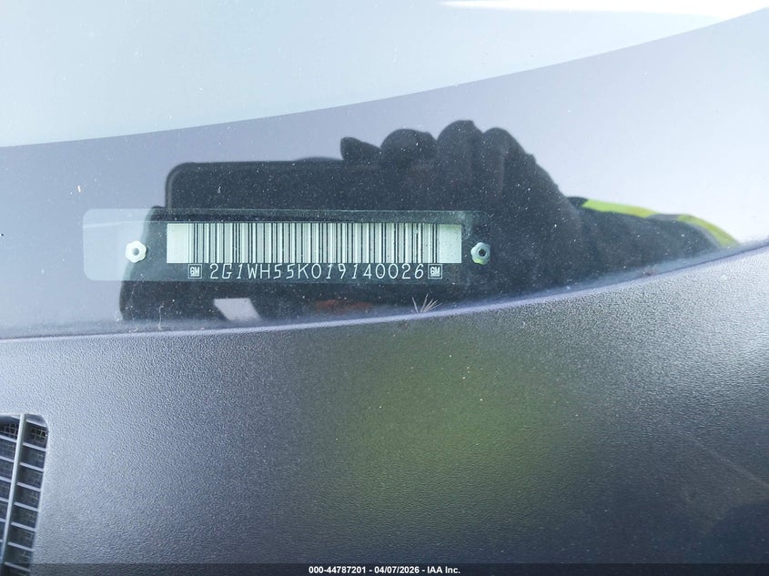 2001 Chevrolet Impala Ls VIN: 2G1WH55K019140026 Lot: 44787201