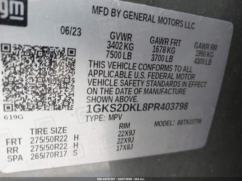 2023 GMC YUKON SPORT UTILITY VEHICLE 6.2L V-8 DI, VVT, 420HP