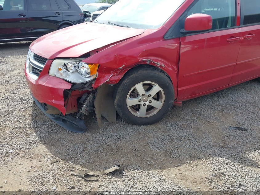 2012 Dodge Grand caravan 3.6 Grand Sxt red Lot 111044787278 Vin 2C4RDGCG3CR357535