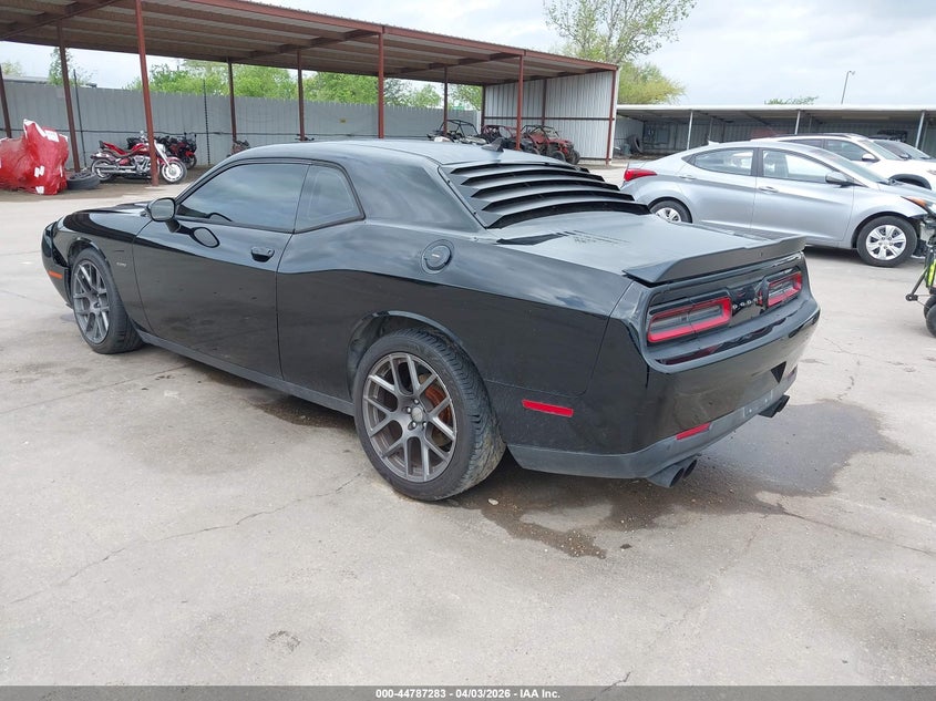 Vin: 2c3cdzbt5gh225862, lot: 45284541, dodge challenger r/t plus shaker 20163
