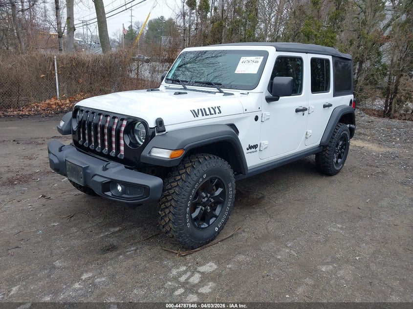 Vin: 1c4hjxdg3mw511723, lot: 45284804, jeep wrangler unlimited willys 4x4 20212