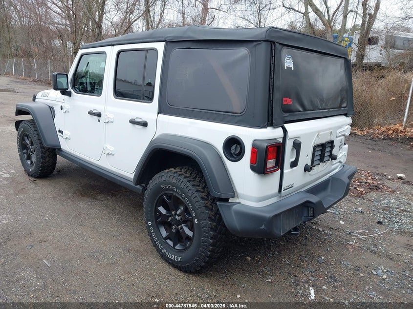 Vin: 1c4hjxdg3mw511723, lot: 45284804, jeep wrangler unlimited willys 4x4 20213