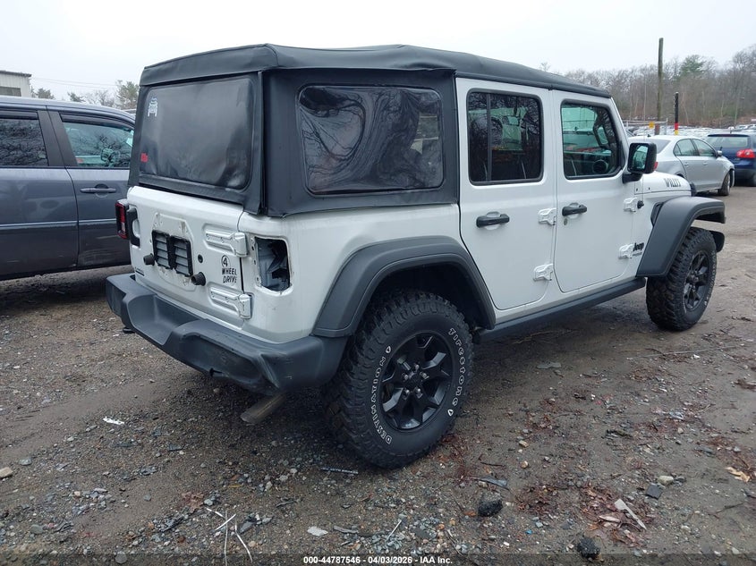 Vin: 1c4hjxdg3mw511723, lot: 45284804, jeep wrangler unlimited willys 4x4 20214