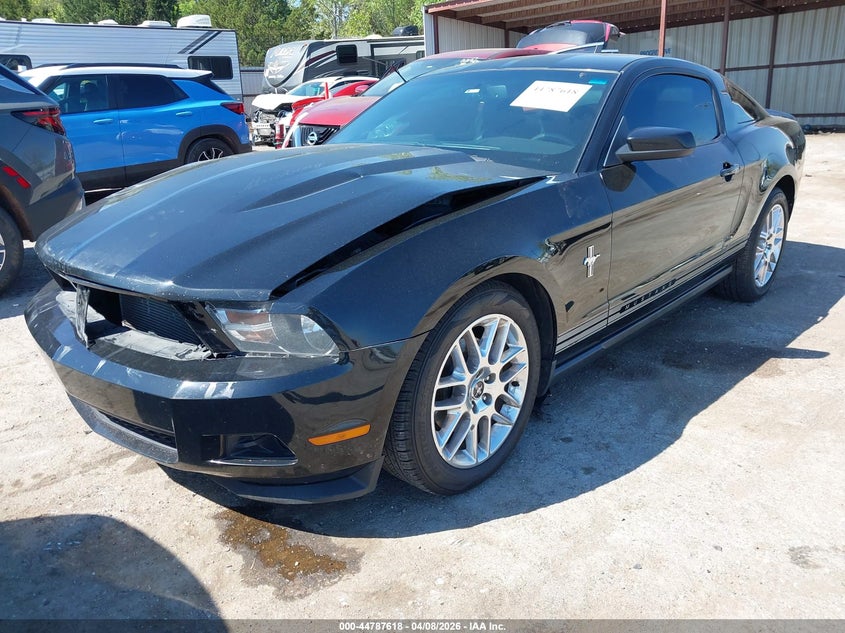 2012 Ford Mustang 3.7 V6 Premium black Lot 111044787618 Vin 1ZVBP8AM4C5258921