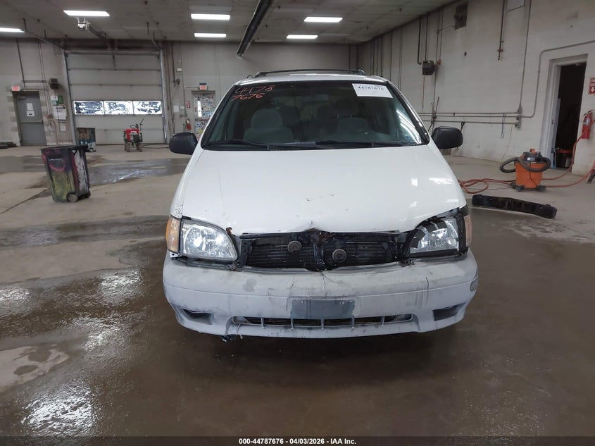 2001 Toyota Sienna Le VIN: 4T3ZF13C31U367800 Lot: 44787676