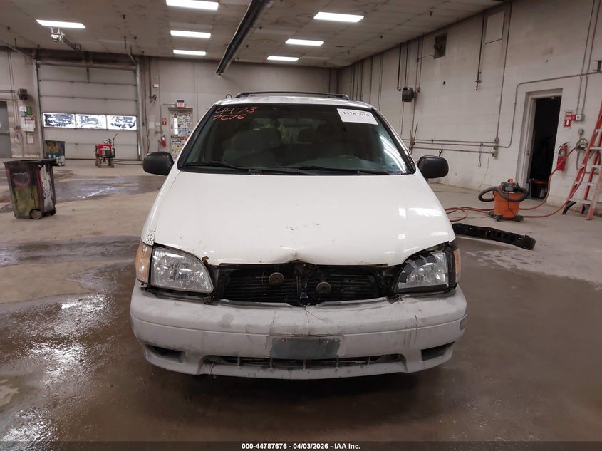 2001 Toyota Sienna Le VIN: 4T3ZF13C31U367800 Lot: 44787676