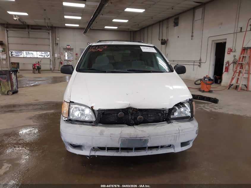 2001 Toyota Sienna Le VIN: 4T3ZF13C31U367800 Lot: 44787676