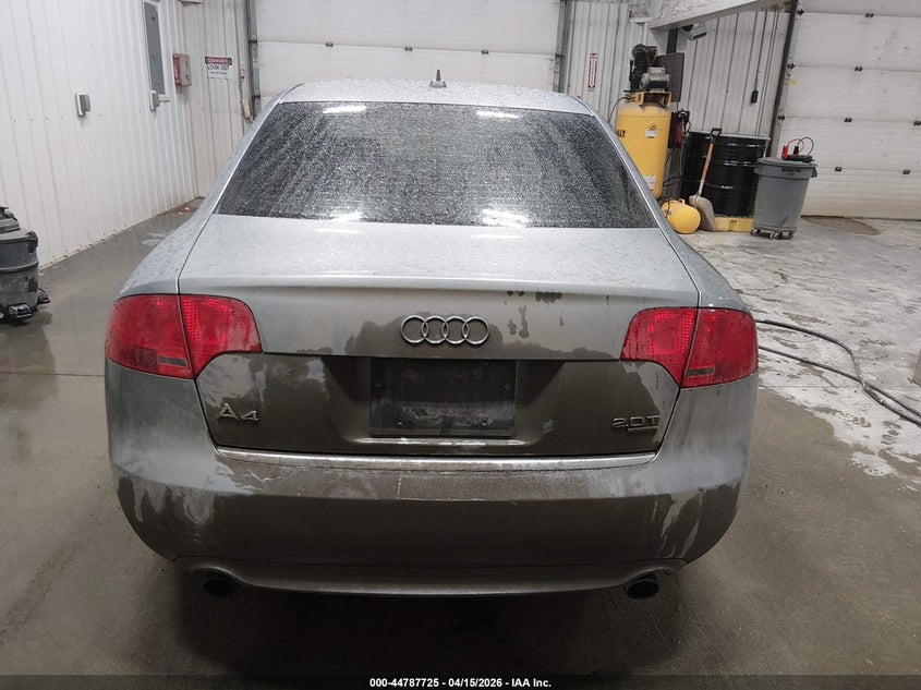 2008 Audi A4 2.0T VIN: WAUDF78E38A102355 Lot: 44787725