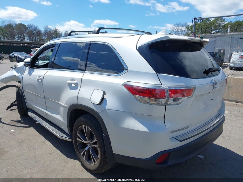 2016 Toyota Highlander Xle V6