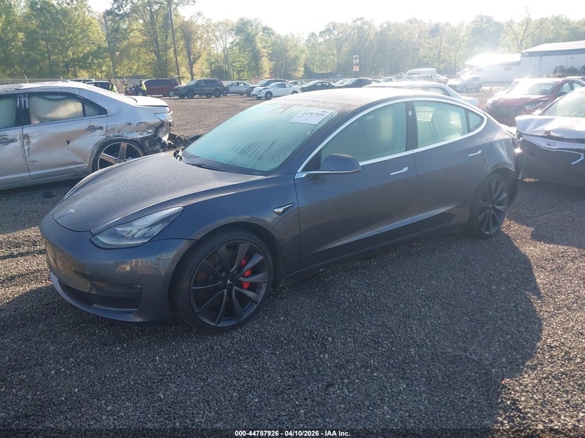 Vin: 5yj3e1ec1lf800125, lot: 45285184, tesla model 3 performance dual motor all-wheel drive 20202