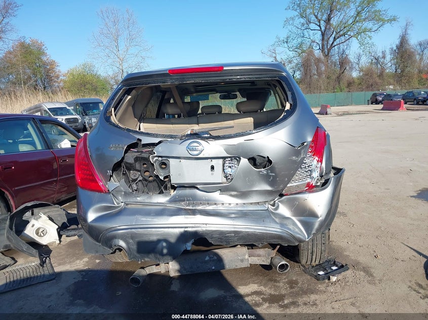 2006 Nissan Murano Sl VIN: JN8AZ08T16W401768 Lot: 44788064