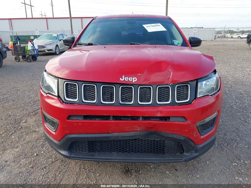 2021 Jeep Compass 2.4 Sport Fwd red Lot 111044788098 Vin 3C4NJCAB9MT538547