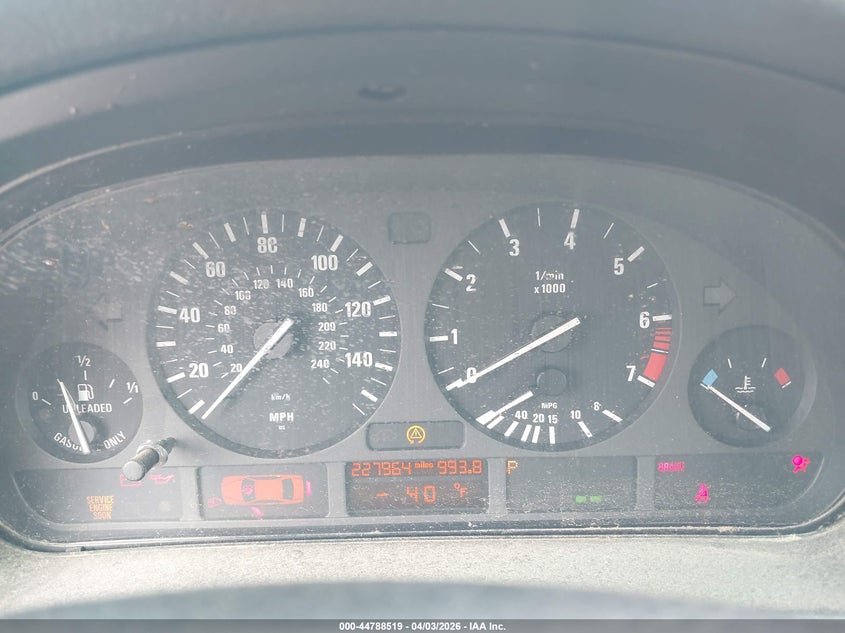 2000 BMW 528Ia VIN: WBADM6342YGU13867 Lot: 44788519