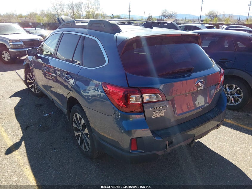 Vin: 4s4bsbnc3g3237829, lot: 45286016, subaru outback 2.5i limited 20163