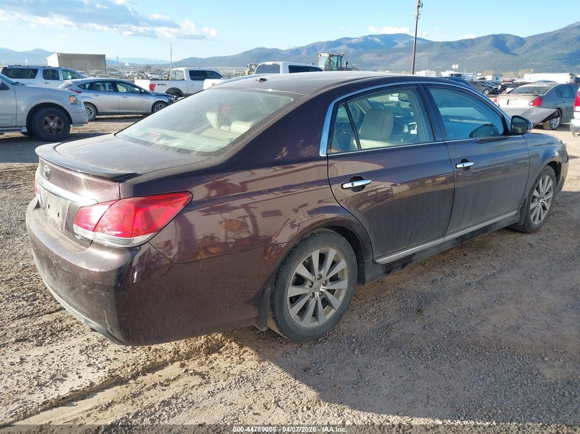 2011 Toyota Avalon Limited VIN: 4T1BK3DB7BU392434 Lot: 44789006