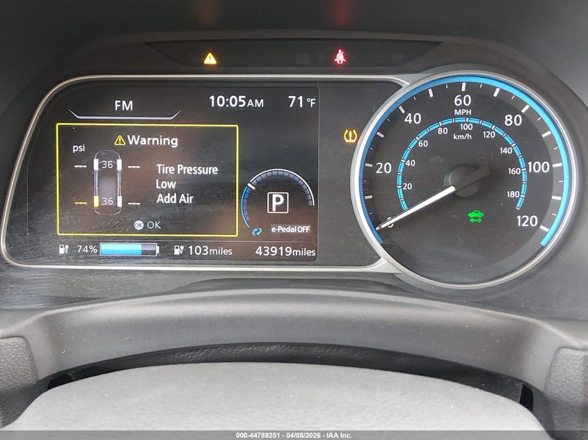 2021 Nissan Leaf Sv 40 Kwh VIN: 1N4AZ1CV5MC554166 Lot: 44789251