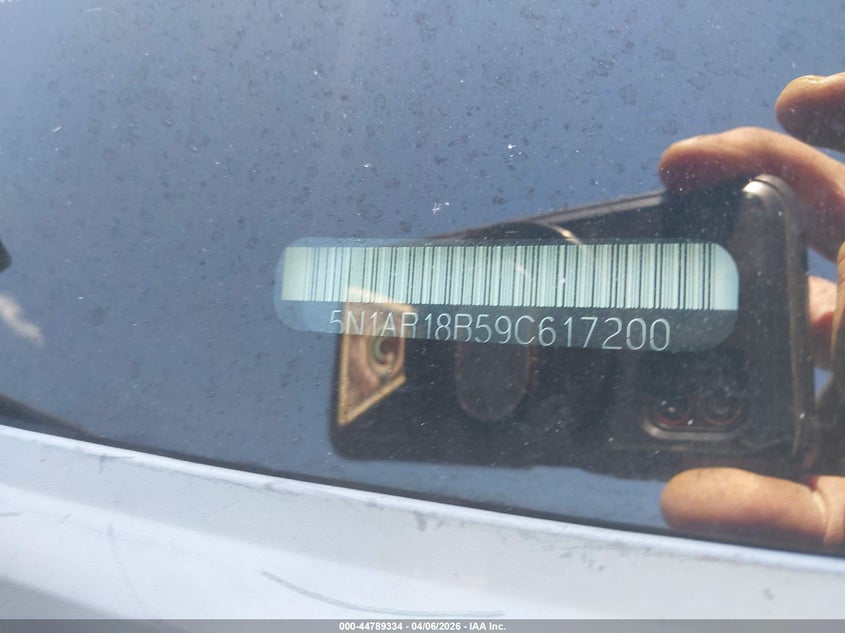 2009 Nissan Pathfinder Se VIN: 5N1AR18B59C617200 Lot: 44789334
