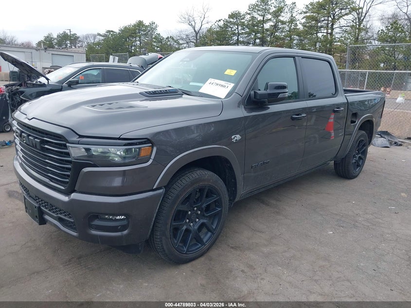 Vin: 1c6srfjt3tn262278, lot: 45287061, ram 1500 laramie  4x4 5'7 box 20262