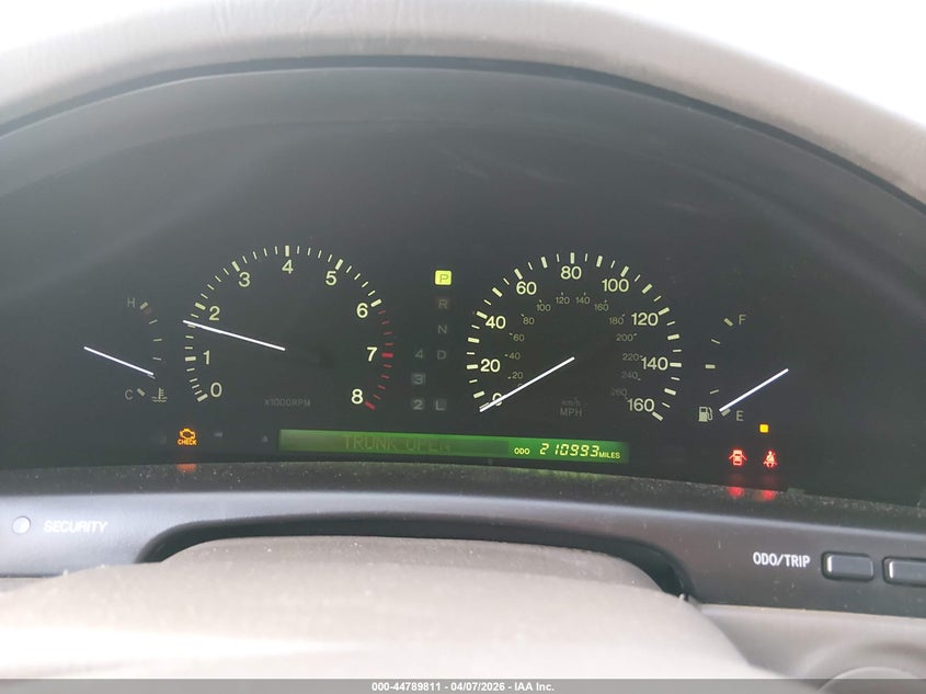 1999 Lexus Ls 400 VIN: JT8BH28F9X0161106 Lot: 44789811