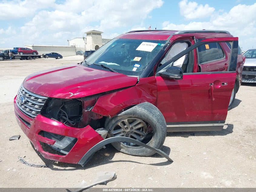 Vin: 1fm5k7dhxggd02417, lot: 45287092, ford explorer xlt 20162