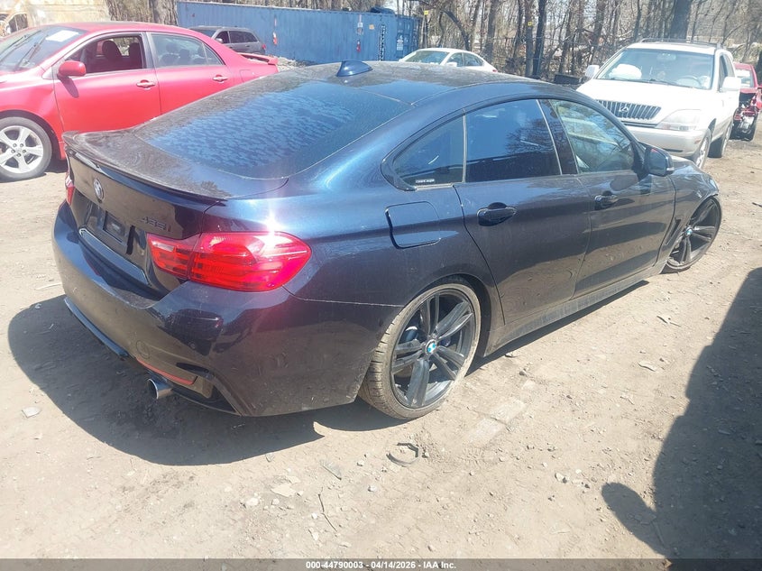 Vin: wba4b1c56fd418344, lot: 45287261, bmw 435i gran coupe 20154