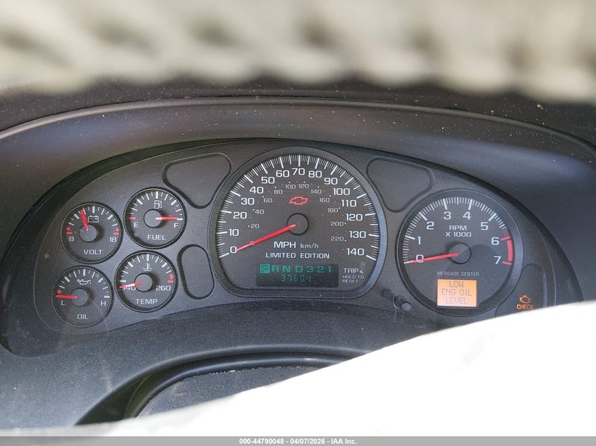 2003 Chevrolet Monte Carlo Ss VIN: 2G1WX12KX39282449 Lot: 44790048