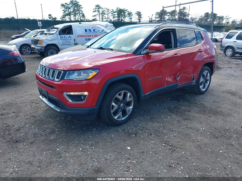 2018 Jeep Compass 2.4 Limited 4X4 red Lot 111044790401 Vin 3C4NJDCB2JT482689