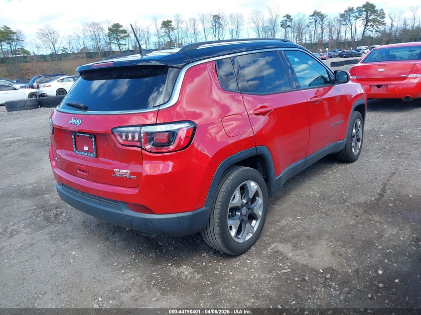 2018 Jeep Compass 2.4 Limited 4X4 red Lot 111044790401 Vin 3C4NJDCB2JT482689
