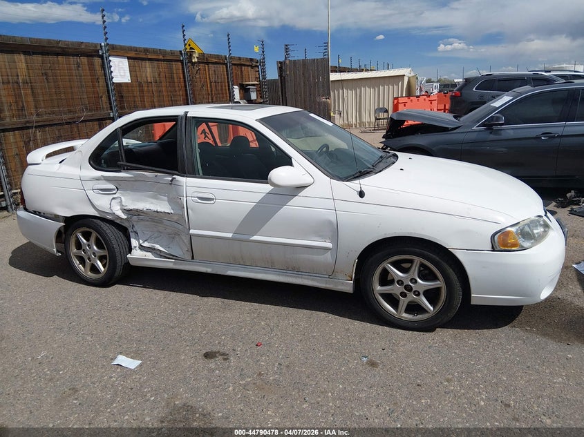 2001 Nissan Sentra Se VIN: 3N1BB51DX1L122020 Lot: 44790478