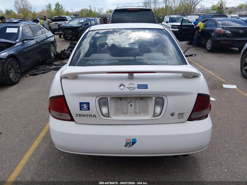 2001 Nissan Sentra Se VIN: 3N1BB51DX1L122020 Lot: 44790478