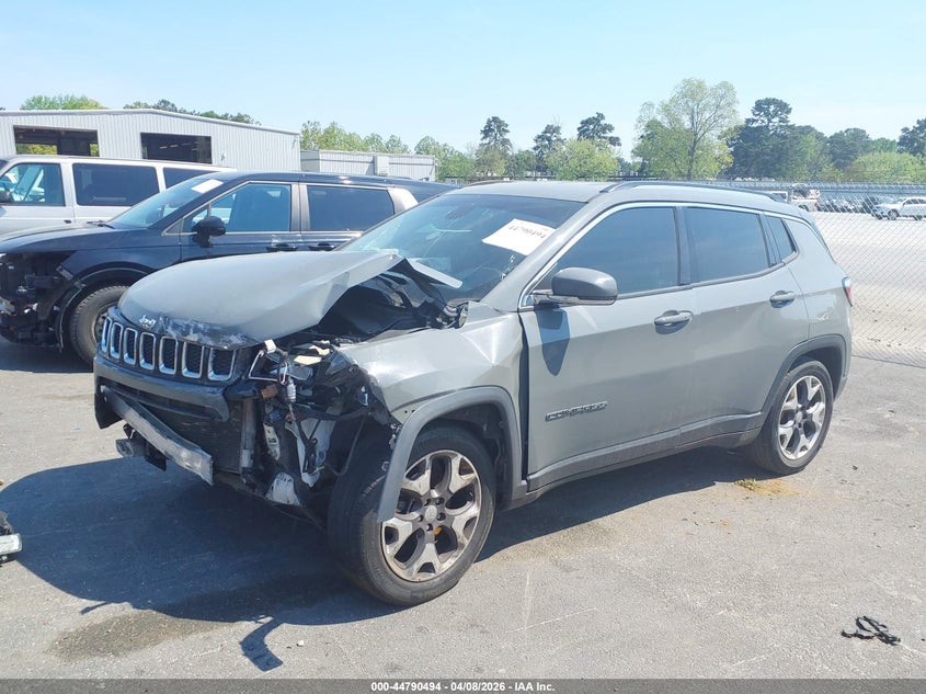 Vin: 3c4njccb3lt169129, lot: 45287752, jeep compass limited fwd 20202