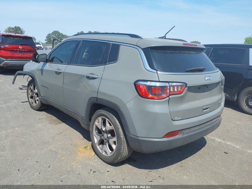 Vin: 3c4njccb3lt169129, lot: 45287752, jeep compass limited fwd 20203