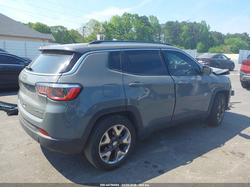 Vin: 3c4njccb3lt169129, lot: 45287752, jeep compass limited fwd 20204