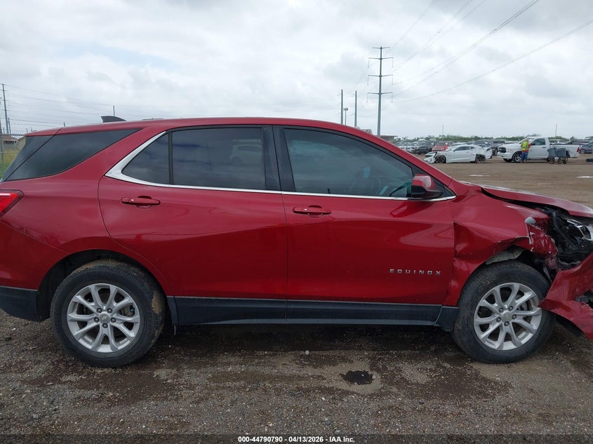 2018 Chevrolet Equinox 1.5 Lt red Lot 111044790790 Vin 3GNAXJEV3JS617033