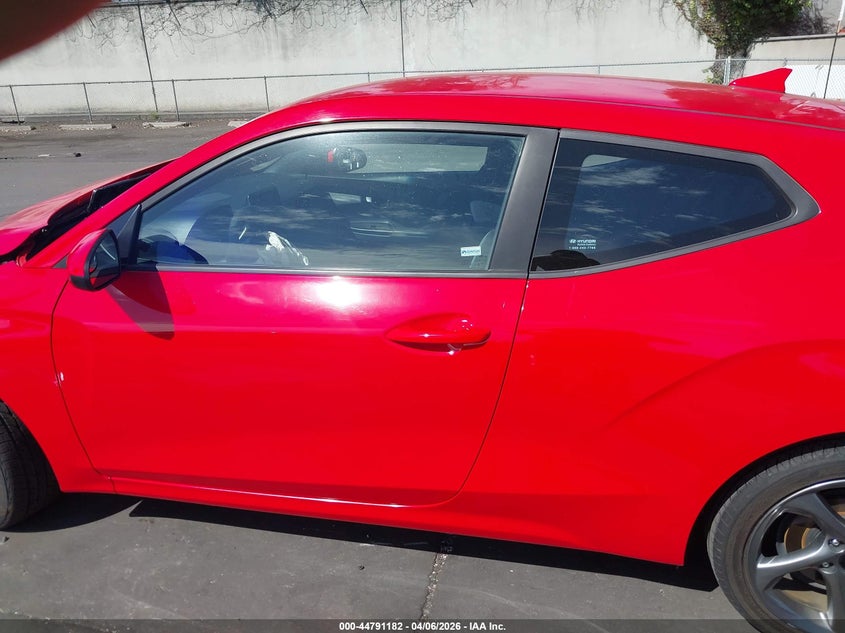 2019 Hyundai Veloster 2.0 VIN: KMHTG6AFXKU006345 Lot: 44791182