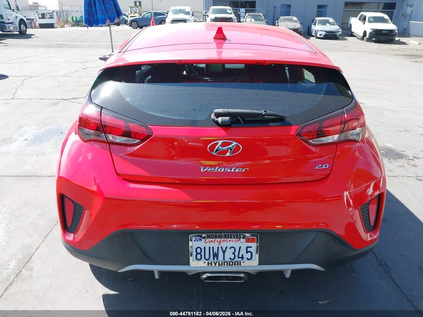 2019 Hyundai Veloster 2.0 VIN: KMHTG6AFXKU006345 Lot: 44791182