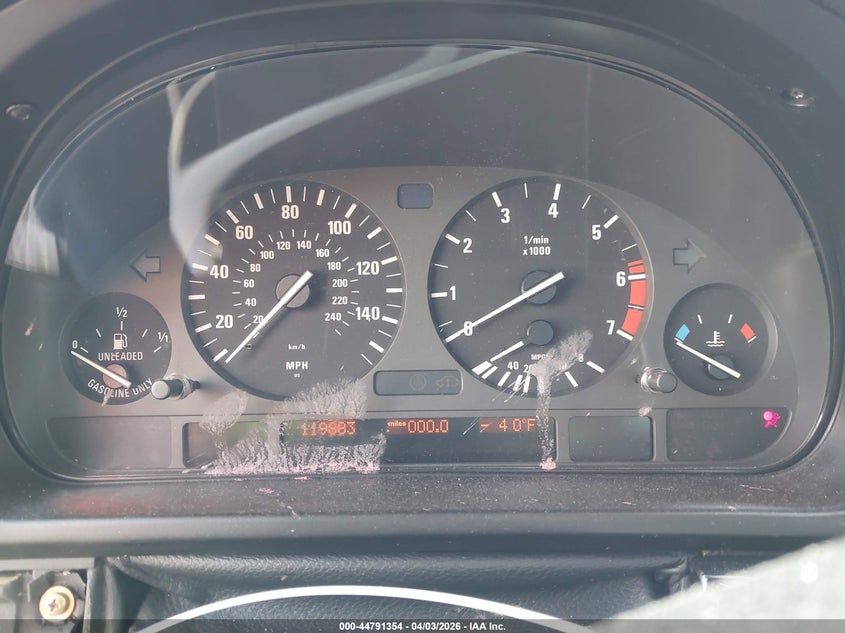 1997 BMW 540I VIN: WBADE5325VBV90833 Lot: 44791354