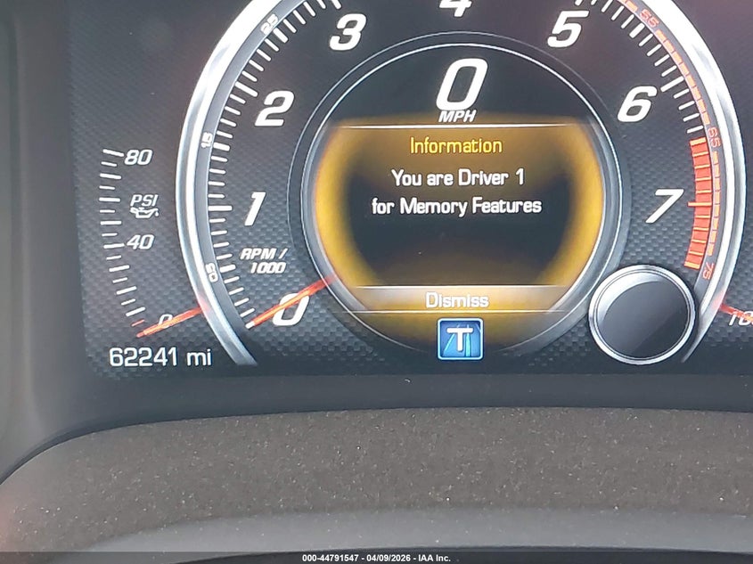 2016 Chevrolet Corvette Stingray VIN: 1G1YF2D72G5105746 Lot: 44791547