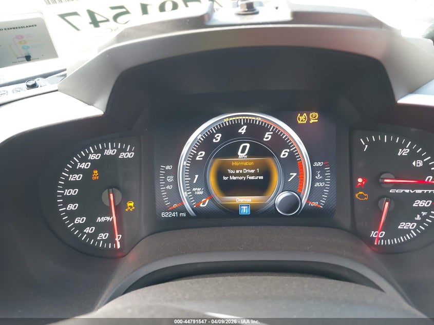 2016 Chevrolet Corvette Stingray VIN: 1G1YF2D72G5105746 Lot: 44791547