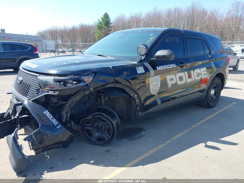 2021 Ford 3.3 Police Interceptor Utility Black Lot 111044791570 Vin 1FM5K8AB6MGC24056