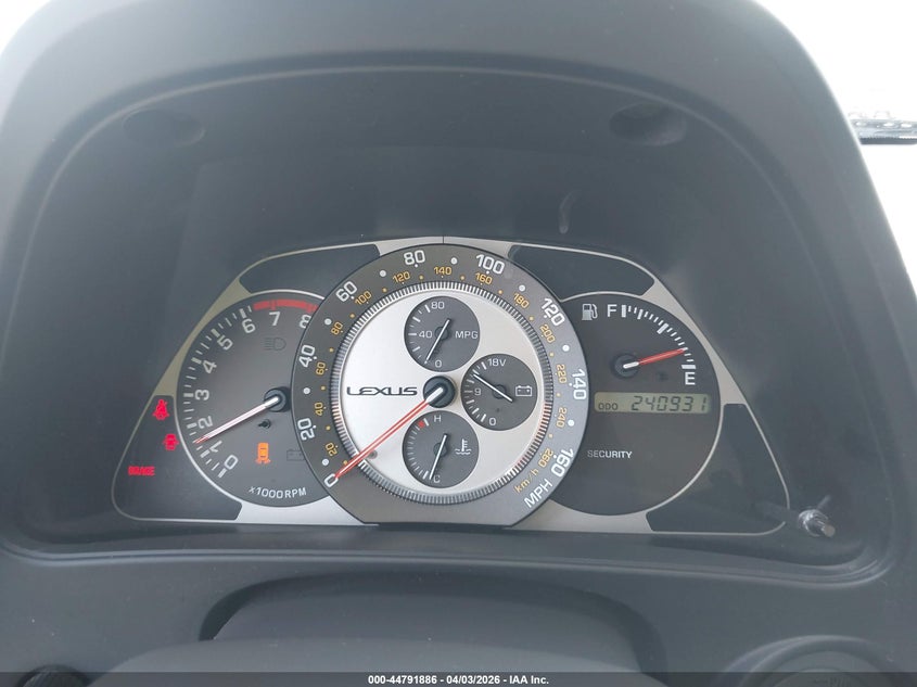 2004 Lexus Is 300 Base W/5-Speed Manual VIN: JTHBD192240089081 Lot: 44791886