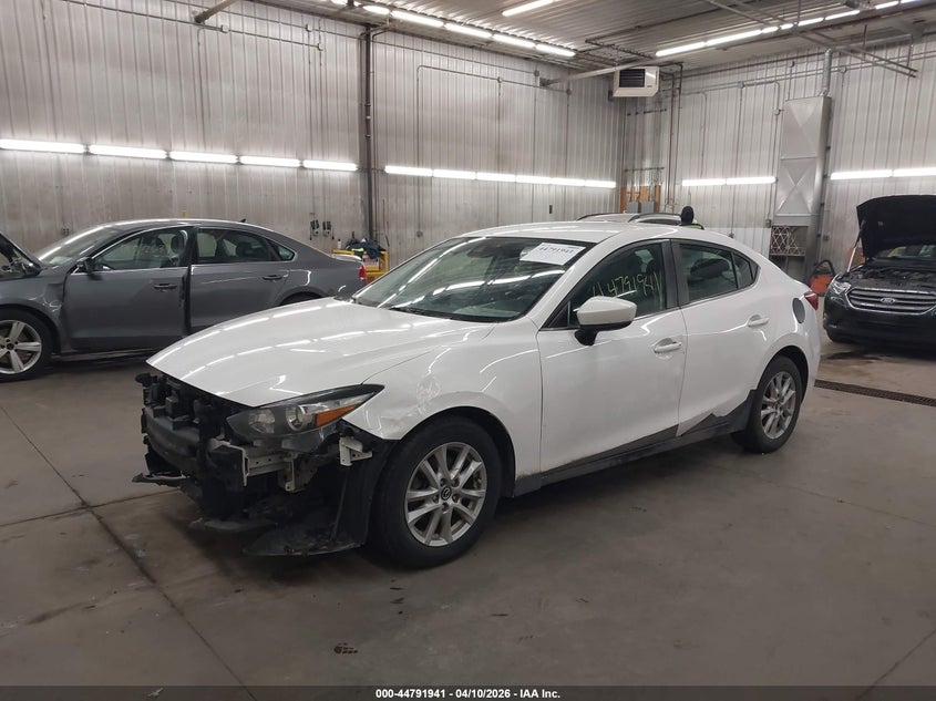 2018 Mazda 3 2.0 Sport white Lot 111044791941 Vin 3MZBN1U7XJM159997