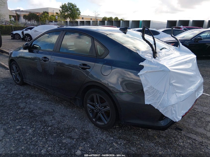 Vin: 3kpf34ad4me308327, lot: 45289295, kia forte gt-line 20213
